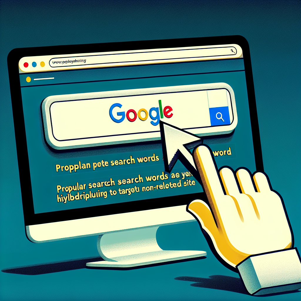 Ręka wpisująca zapytanie w wyszukiwarkę Google na monitorze.