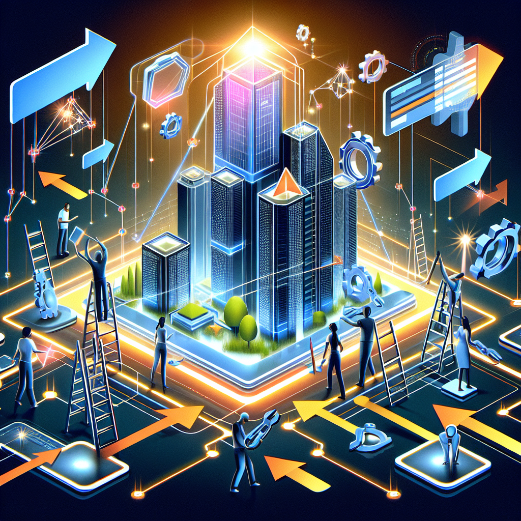 Ilustracja koncepcyjna smart city i technologii.