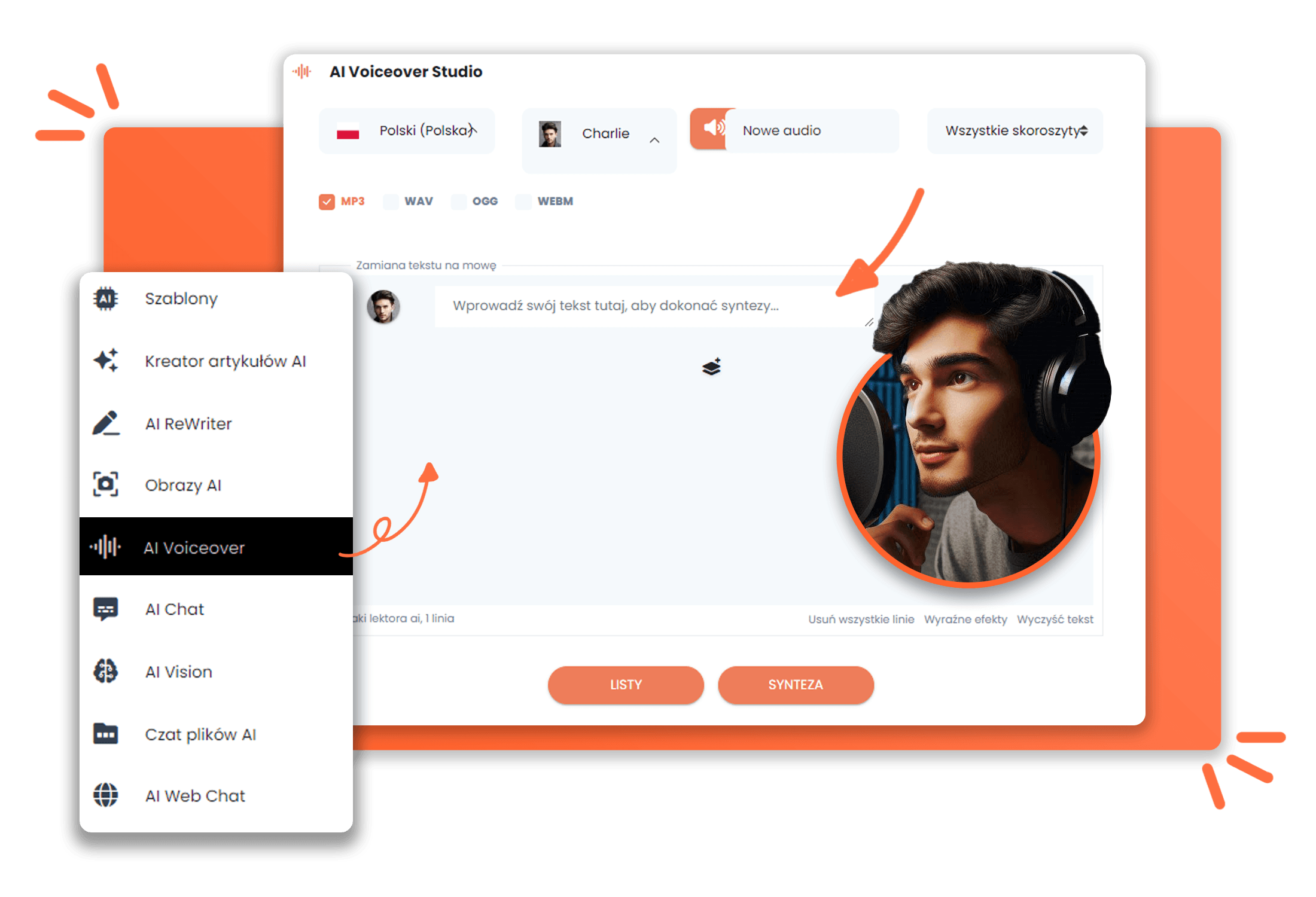 woobox lektor 1 AI Voiceover Studio w języku polskim