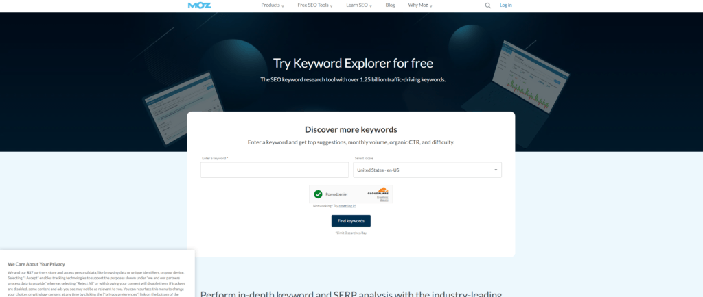 Narzędzie SEO Keyword Explorer dostępne za darmo