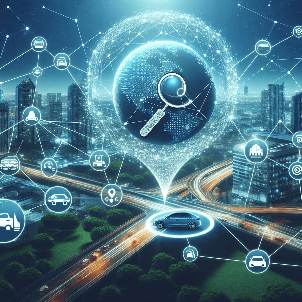 Inteligentne miasto z połączonymi technologiami transportu