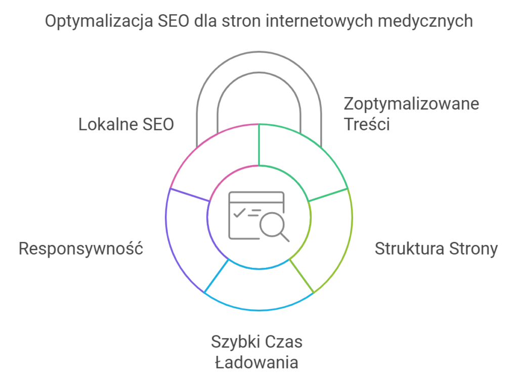 Optymalizacja SEO stron medycznych: lokalne SEO, responsywność.