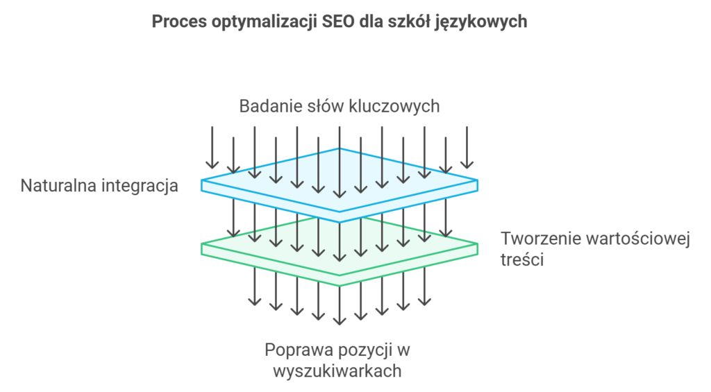 Schemat optymalizacji SEO dla szkół językowych