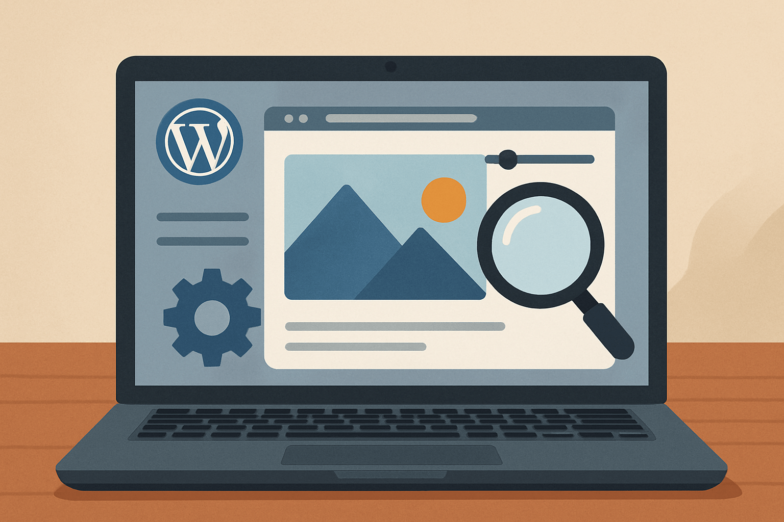 jak dbać o jakość obrazów w wordpressie, żeby nie obciążać strony image Optymalizacja obrazów WordPress na laptopie