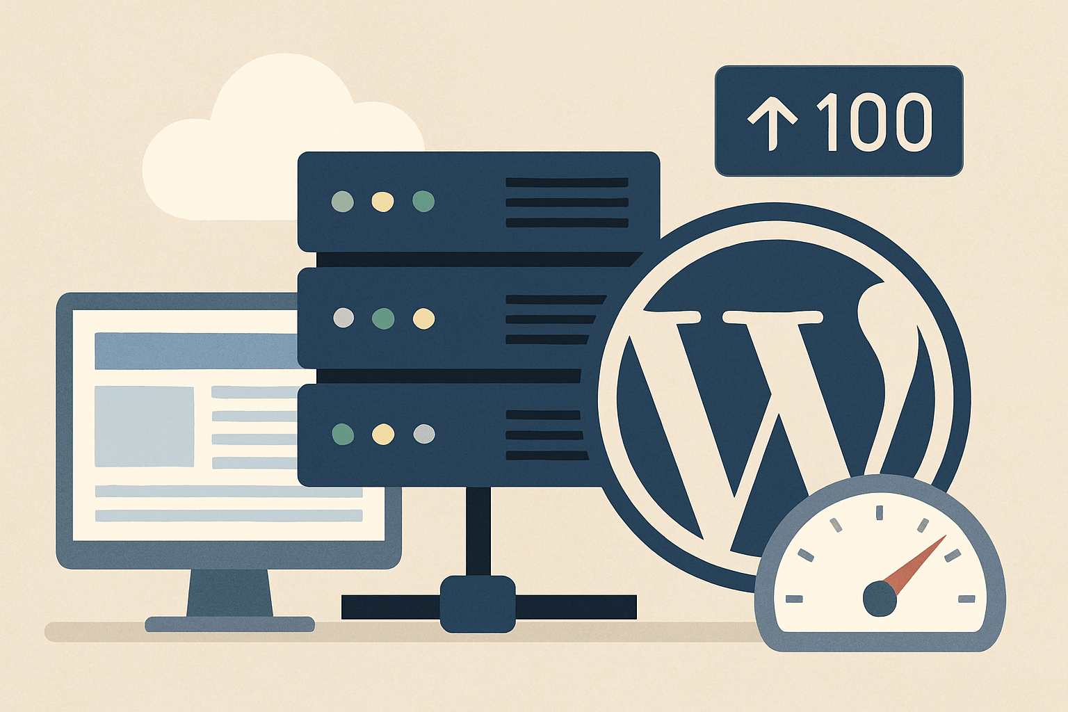 jak wybrać hosting pod wordpress: parametry, które naprawdę mają znaczenie image Serwery WordPress i wskaźnik szybkości 100